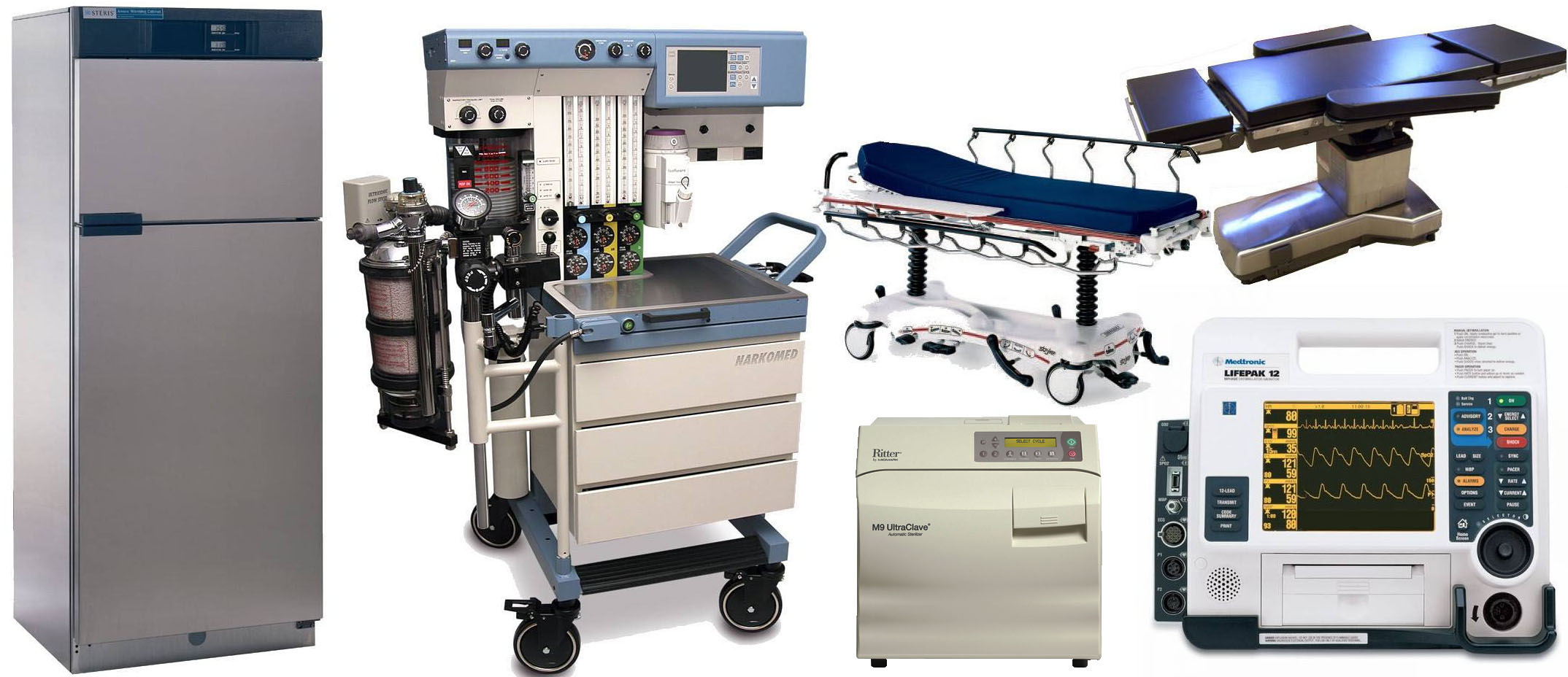 conjunto de equipos medicos